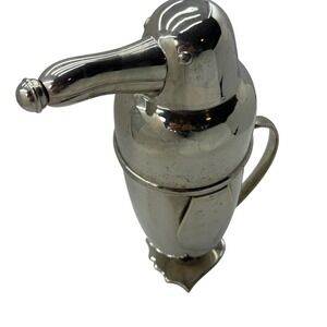 Restoration Hardware Penguin Shaker 28 oz Cocktail Barware Silver Tone